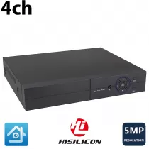 دستگاه dvr 4 کانال دوربین مداربسته 5 مگاپیکسل ahd با یکسال گارانتی 4 صدا