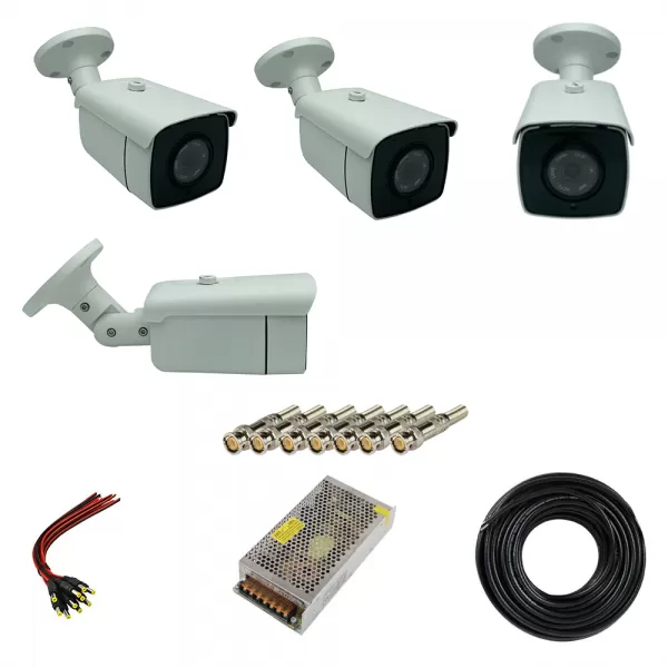 پک دوربین مداربسته 4 کانال 5 مگاپیکسل AHD مدل B21-S50