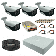 پک دوربین مداربسته 4 کانال 2 مگاپیکسل AHD مدل KC3