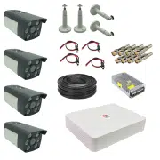 پک دوربین مداربسته 4 کانال 2 مگاپیکسل AHD کد ZX-TP