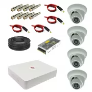 پک دوربین مداربسته 4 کانال 2 مگاپیکسل AHD کد rp