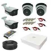 پک دوربین مداربسته 4 کانال 4 مگاپیکسل AHD کد KC3D4