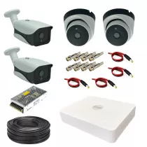 پک دوربین مداربسته 4 کانال 4 مگاپیکسل AHD کد KC3D4