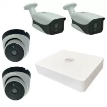 پک دوربین مداربسته 4 کانال 4 مگاپیکسل AHD کد KC3D4