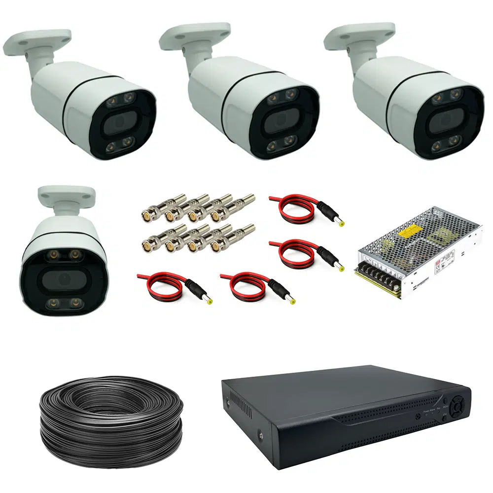 ahd-cctv-4ch-5mp-package-xmeye-warmlight-1419-1 پک دوربین مداربسته 4 کانال 5 مگاپیکسل AHD دید در شب رنگی کد 1419