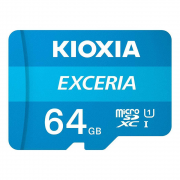 کارت حافظه microSDHC کیوکسیا مدل EXCERIA کلاس 10 استاندارد UHS-I U1 سرعت 100MBps ظرفیت 64 گیگابایت با آداپتور SD