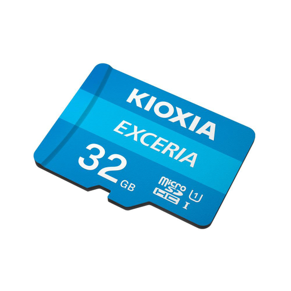 کارت حافظه microSDHC کیوکسیا مدل EXCERIA کلاس 10 استاندارد UHS-I U1 سرعت 100MBps ظرفیت 32 گیگابایت با آداپتور SD