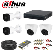 پک دوربین مداربسته 4 کانال 2 مگاپیکسل HDCVI داهوا مدل T1-B2A21