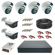 پک 6 عددی دوربین مداربسته 5 مگاپیکسل دید در شب رنگی AHD مدل DB-3545