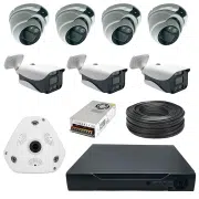 پک دوربین مداربسته 8 کانال 2 مگاپیکسل AHD دید در شب رنگی مدل M-386051-w