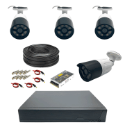 پک دوربین مداربسته 4 کانال 2 مگاپیکسل AHD دید در شب رنگی مدل 3815