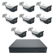 پک دوربین مداربسته 8 کانال 5 مگاپیکسل AHD دید در شب رنگی مدل B3822-F