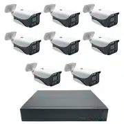 پک دوربین مداربسته 8 کانال 5 مگاپیکسل AHD دید در شب رنگی مدل B3822-F