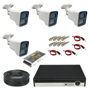 پک دوربین مداربسته 4 کانال 5 مگاپیکسل دید در شب رنگی AHD مدل BM6-56