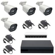 پکیج 4 کاناله دوربین مداربسته 5 مگاپیکسل دید در شب رنگی IP مدل 5810