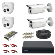 پک 4 کانال دوربین مداربسته 2 مگاپیکسل HDCVI داهوا مدل 1200dp-emp-a