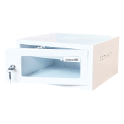 رک 4 یونیت درب فریم شیشه عمق 38 سفید