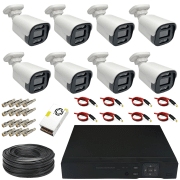 پک 8 کانال دوربین مداربسته 5 مگاپیکسل دید در شب رنگی AHD مدل b3410