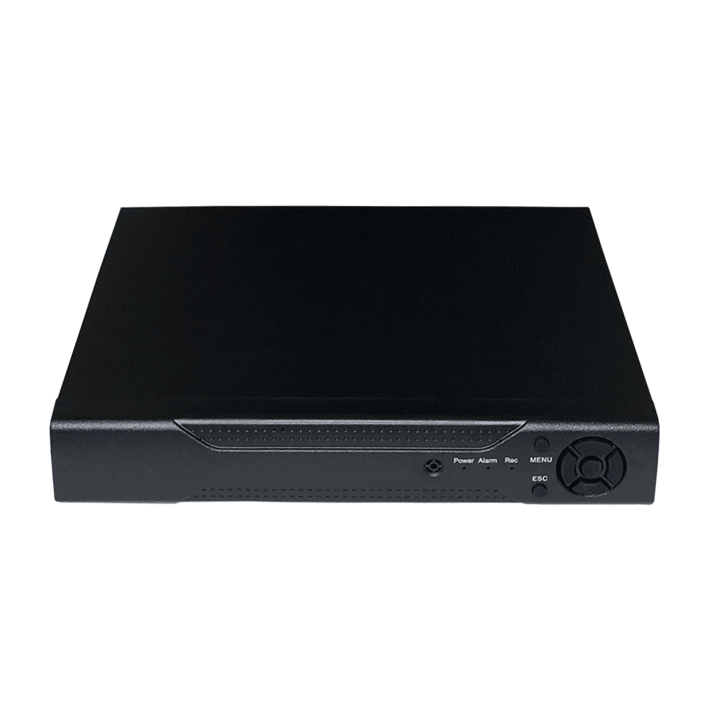 دستگاه دی وی آر (DVR) 4 کانال 5 مگاپیکسل مدل DM4M با نرم افزار XMEye - عکس از نمای رو به روی دستگاه