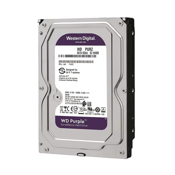 هارد دیسک اینترنال وسترن دیجیتال مدل Purple WD05PURZ ظرفیت 500 گیگابایت