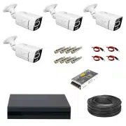 پکیج 4 کانال دوربین مداربسته 5 مگاپیکسل AHD کد HP-8302h-4c