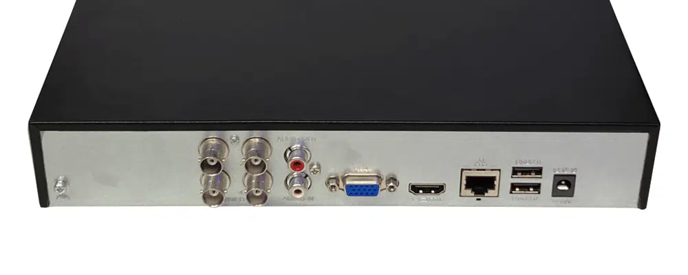 پورت ها و اتصالات دستگاه ایکس وی آر 4 کانال 5 مگاپیکسل مدل XVR1-1HD-4CH-G3