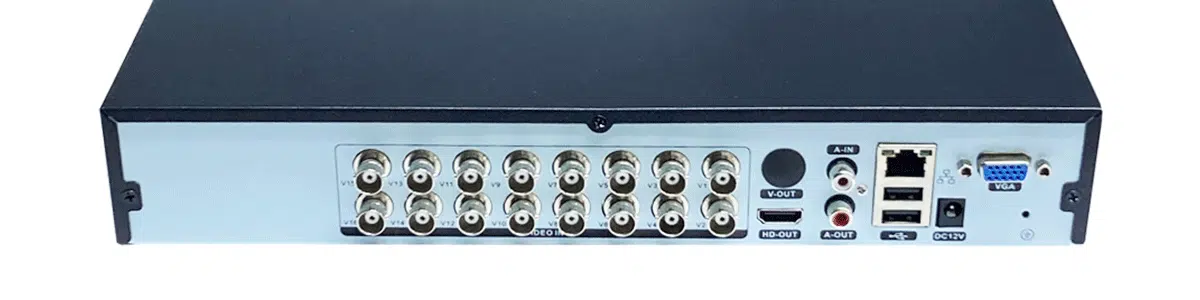 پورت ها و وردوی و خروجی های دستگاه دی وی آر 16 کانال 5 مگاپیکسل رایمون مدل DVR-H5116