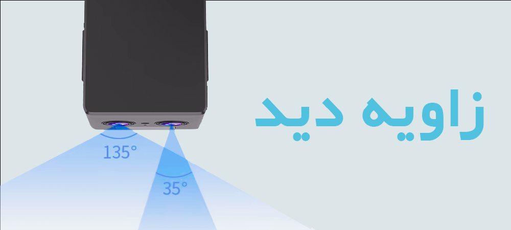 زاویه دید دوربین مکعبی دولنز هوشمند سیم کارتی O-Kam مدل MG7-4G 10X Battery