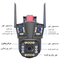 دوربین مینی اسپید دام هوشمند 3 لنز سیم کارتی اوکم مدل O-Kam 839-WP-4-4G
