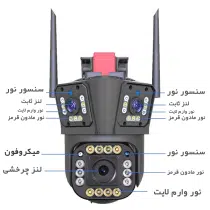 دوربین مینی اسپید دام هوشمند 3 لنز سیم کارتی اوکم مدل O-Kam 839-WP-4-4G