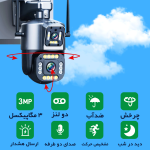 دوربین مینی اسپید دام هوشمند 3 لنز سیم کارتی اوکم مدل O-Kam 816-WP-4-4G