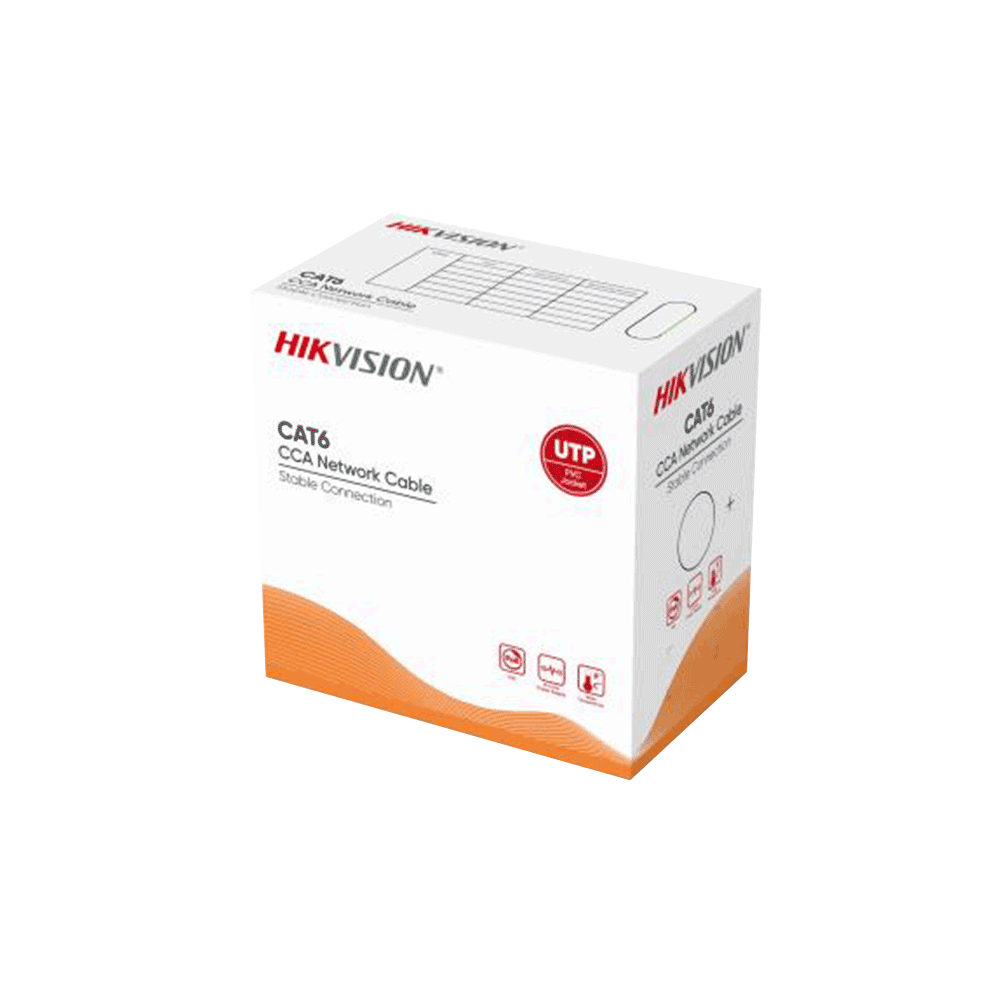 کابل شبکه CAT6-UTP برند هایک ویژن مدل DS-1LN6UU/CCA کلاف 305 متری کابل شبکه CAT6-UTP برند هایک ویژن مدل DS-1LN6UU/CCA کلاف 305 متری