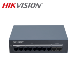 سوئیچ شبکه 8 پورت PoE سرعت 10/100/1000 هایک ویژن + 2 پورت آپلینک مدل DS-XS10G-P