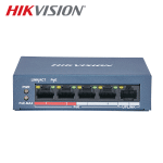 سوییچ شبکه 4 پورت PoE سرعت 10/100 هایک ویژن + پورت آپلینک مدل DS-3E0105P-E/M