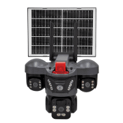 دوربین پنل خورشیدی سیم کارتی 3 لنز v380 مدل QL23-4G