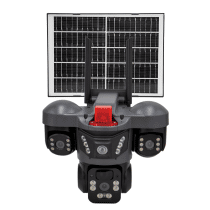 دوربین پنل خورشیدی سیم کارتی 3 لنز v380 مدل QL23-4G