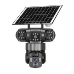 دوربین پنل خورشیدی سیم کارتی 3 لنز v380 مدل VC21