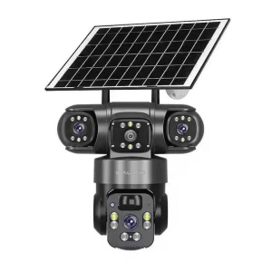 دوربین پنل خورشیدی سیم کارتی 3 لنز v380 مدل VC21
