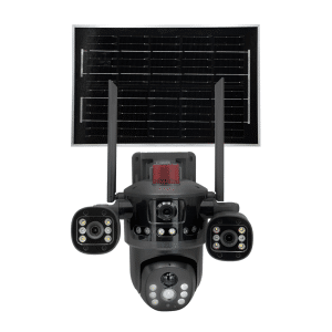 دوربین پنل خورشیدی سیم کارتی 3 لنز v380 مدل T-64-4G